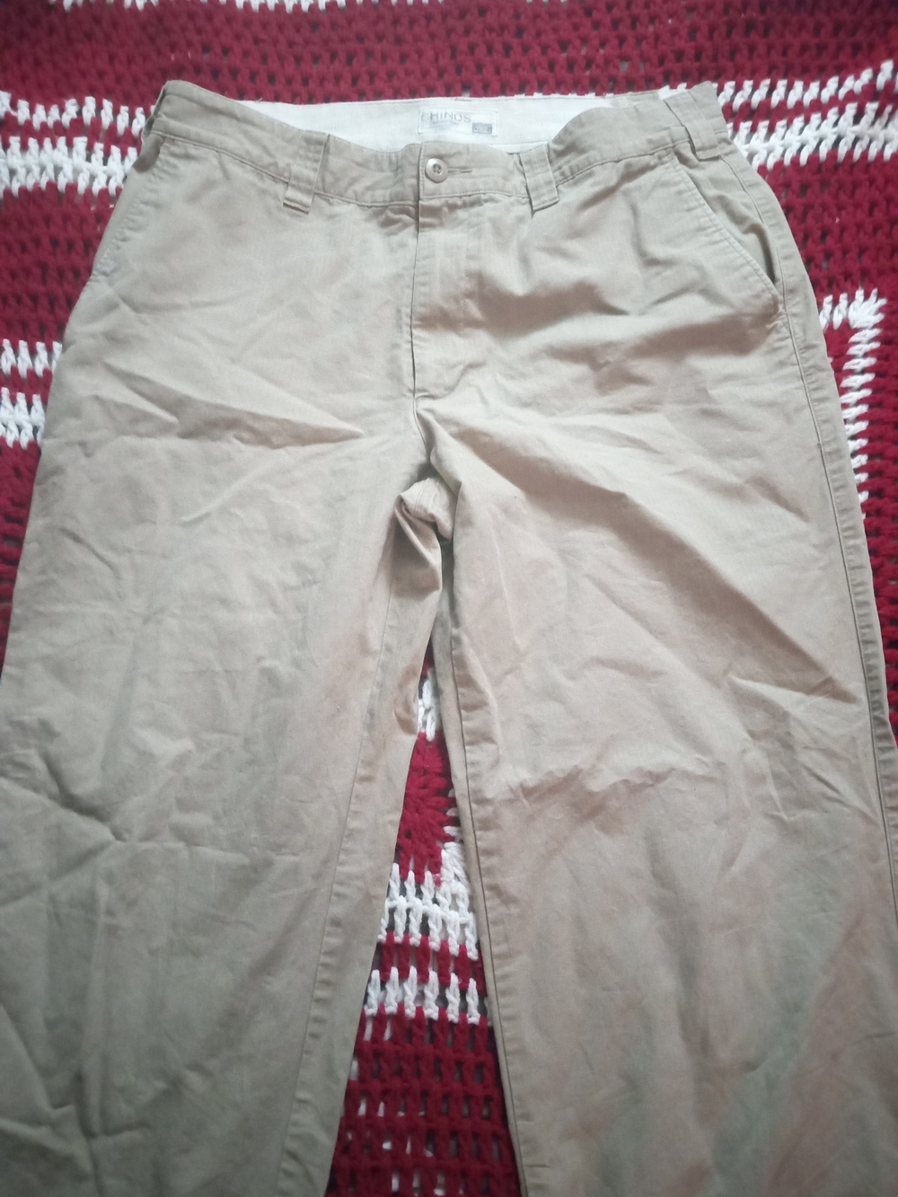 Men's Beige Chino Pants - Chinos - Picture 2 of 9